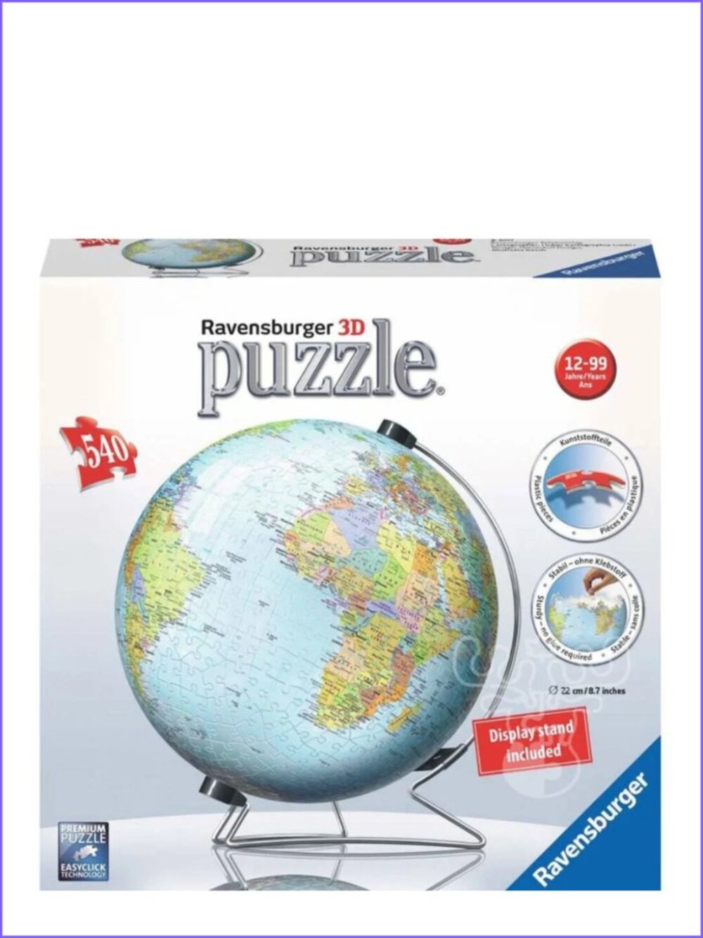 Ravensburger  3D Puzzle (540PC) - The Earth  -English  New In Box
